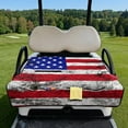 thumbnail image 2 of Yuyamidu American Flag Golf Cart Seat Covers with Pockets Soft Golf Cart Seat Towel Blanket for 2 Passenger Seats Club Car Accessories Gifts for Golfer for All Season, 4th of July, 2 of 8