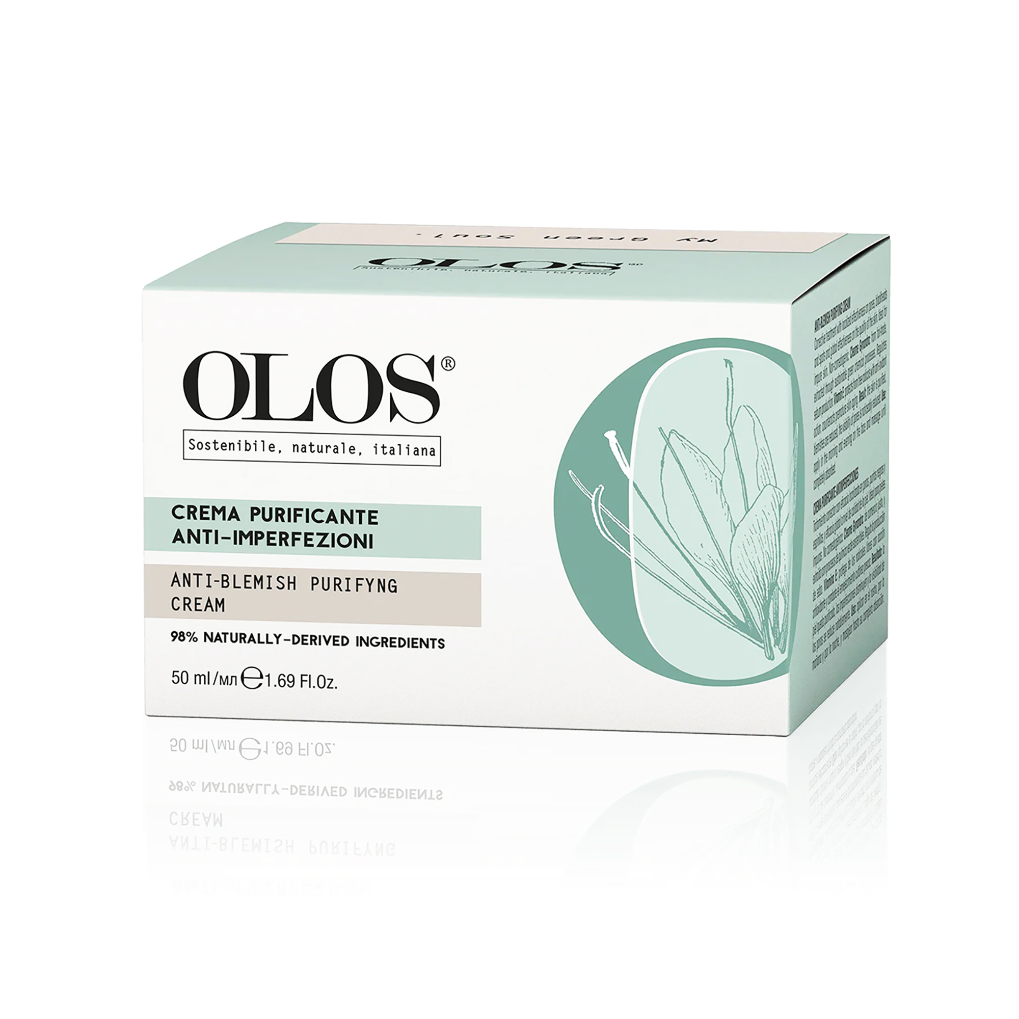Olos Anti-Blemish Purifying Face Cream, Acne Treatment Cream, 1.7 oz