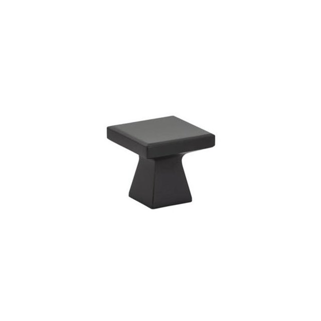 Emtek 86319US19 Poignée de Cabinet 1.25 Po, Noir Plat