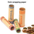 thumbnail image 2 of HLONK 10 Pcs Feuilles de Pièces Préformées Rouleaux Assortis à Codage de Couleur Quarts Pennies pour Banques Magasins de Détail Bourses de Pièces, 2 of 7