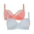 thumbnail image 1 of Gorgeous - Sujetador Margarita para Mujer - Pack de 2 (Azul Pálido), 1 of 3