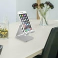 thumbnail image 3 of Universal Cell Phone Tablet Desktop Stand Desk Holder Mount Cradle Aluminium Silver, 3 of 7