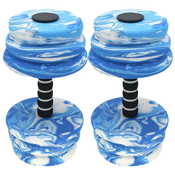 Twfbrm Aquatic Dumbbells, 2PCS Swimming Floating Dumbbells Foam Water Weights, Aerobic Exercise Fitness Equipment Dumbbells, Summer Beach Toys Set for Swimming Pool Fitness, Water Exercise