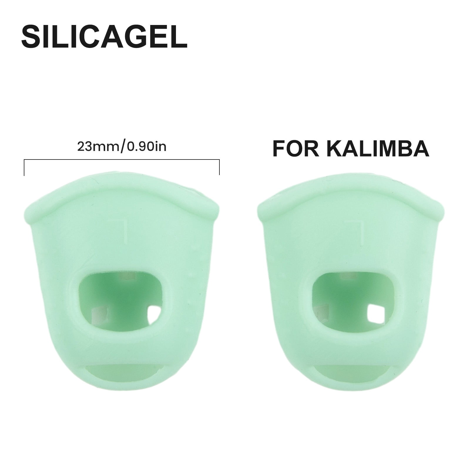 Protège-doigts En Silicone Pour Kalimba – Lot De 2, Vert, Pour Débutants - 5