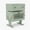 Green + Metal & Wood + Engineered Wood, variant on 20.7" Wide Pink Robot LED Nightstand with 360° Rotating Drawer - Modern End Table
