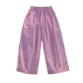 thumbnail image 5 of Pantalones informales para niñas, pantalones largos sueltos a prueba de mosquitos de pierna ancha fina de verano para niños, ropa para bebés y niñas, 5 of 5