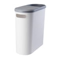 thumbnail image 2 of Bote de basura para baño delgado, contenedor de basura para cocina, contenedor de basura de espacio estrecho para el hogar, baño, inodoro, oficina y, 2 of 8