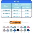 thumbnail image 5 of Zukuco Baby Sun Hat Infant Summer Adjustable Cap UPF 50+ Sun Protection Wide Brim Bucket Hats for Kids Toddler Girls Boys, 5 of 6