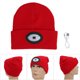 thumbnail image 4 of Gorro de punto con música Bluetooth y faro LED ajustable, carga USB para escalada y ciclismo al aire libre, 4 of 8