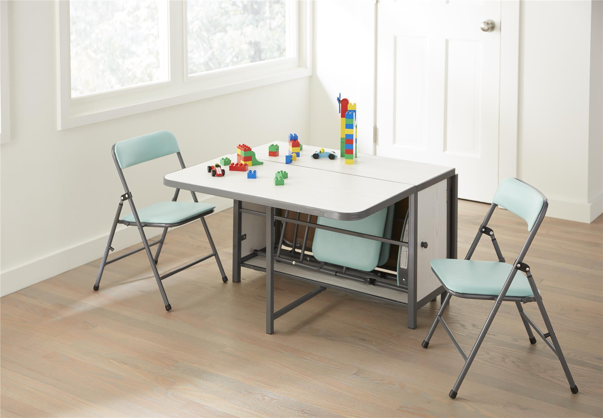 cosco kid's 5 piece folding chair and table set