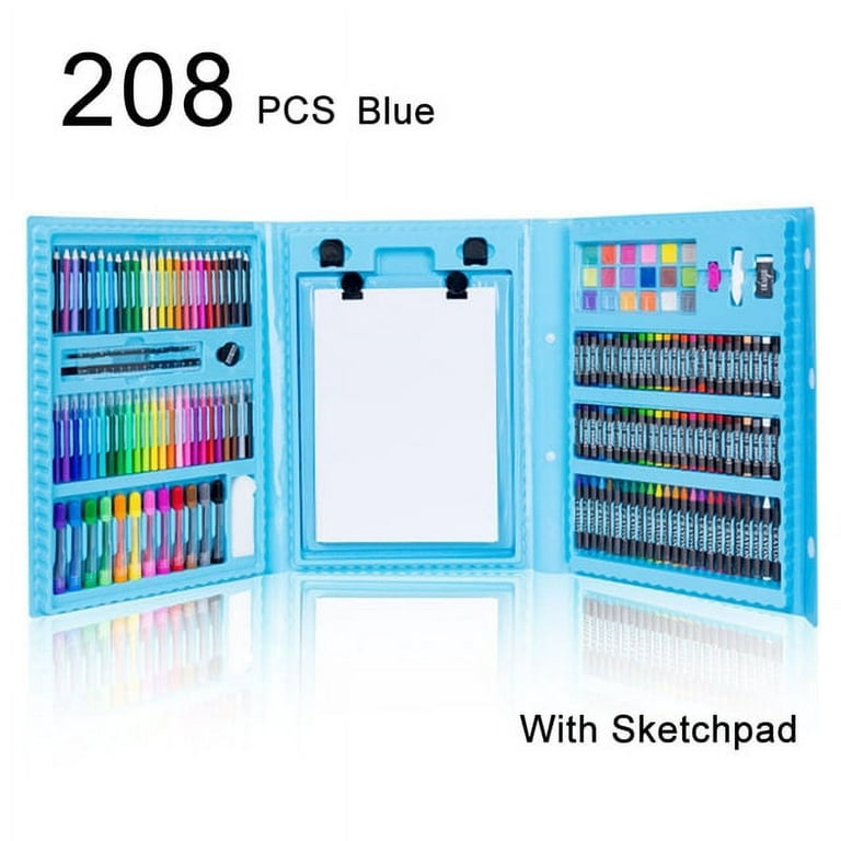 COLOMERA Arts 276 Pcs Art Supplies Drawing Art Kit for Kids Adults Set with Double Sided Trifold Easel Box with Oil Pastels, Crayons, Colored Pencils