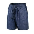 thumbnail image 1 of Pantalones Elásticos de Cintura de Hielo de Seda Suelta de Cinco Cuartos de Pantalones Cortos, Pantalones Deportivos Transpirables para Hombres con Bolsillos Laterales, Poliéster de Lavado a Máquina, 1 of 4