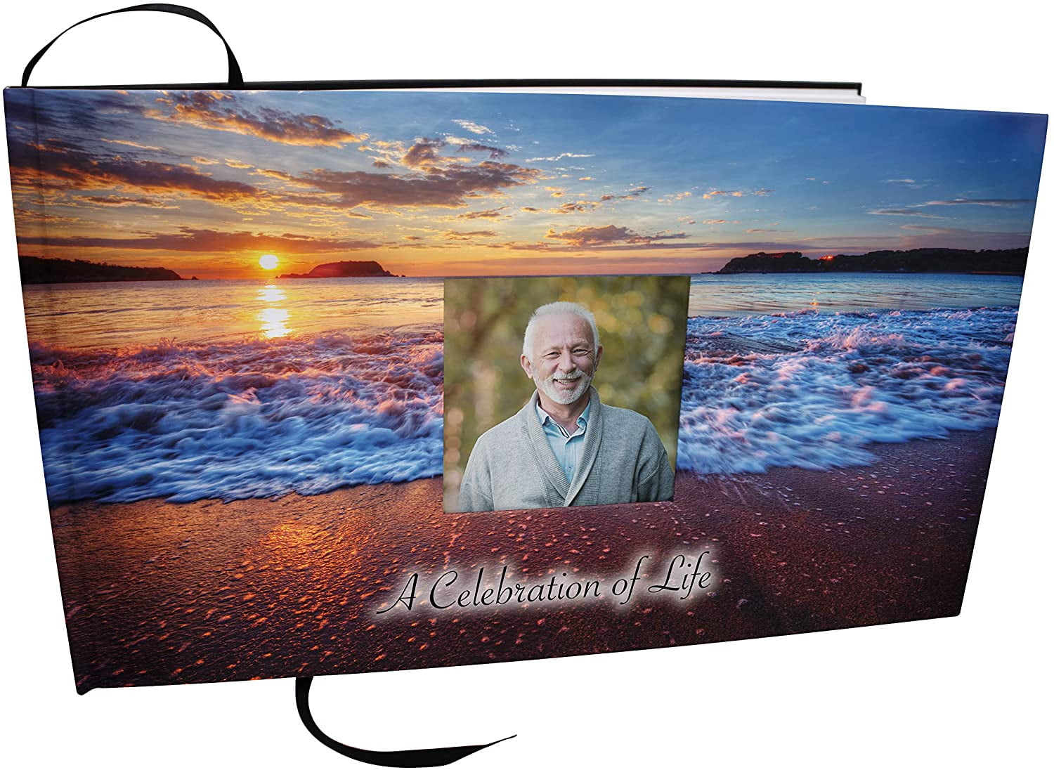 Hawaiian Sunset Matching Themed 'Celebration of Life' Guest Book for