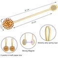 thumbnail image 2 of Crystal Curtain Tiebacks, 2 Pack Star Style Curtain Holdbacks Diamond Clips with Stretchy Wire Rope for Home Office Decoration, 2 of 7