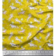 thumbnail image 1 of Soimoi Japan Crepe Satin Fabric Dot,Star & Unicorn Animal Print Fabric by the Yard 42 Inch Wide, 1 of 1