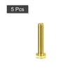 thumbnail image 3 of Unique Bargains Brass Hex Bolts, M8x45mm 5 Pack Fully Thread Grade 4.8 Machine Screws, 3 of 4