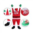 thumbnail image 3 of Christmas Hanging Santa Decoration, Christmas Ornament Hanging Climbing Santa Claus Suit On The Roof Outdoor Yard Dcor C-MXBC, 3 of 4