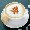 thumbnail image 2 of Plantillas de decoración de café, 16 Uds., plantillas de plantilla para pastel, decoración, plantillas de café reutilizables, herramienta de espuma, plantillas de arte Latte, 2 of 5