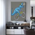 thumbnail image 4 of Gaeub Fun Riding Dinosaur Print Canvas Wall Art for Bathrooms Bedroom,Wall Decor,Framed Artwork for Wall,Modern Wall Decorations Prints Picture,Home Decor Wall Pictures 30" x 40", 4 of 8