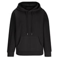 thumbnail image 6 of UAMVSH Womens Hoodies Fall Fashion Cable Knit Solid Pullover with Pocket Drawstring Long Sleeve Outfits, 6 of 6