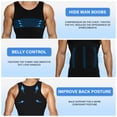 thumbnail image 3 of 3 Pack Men's Compression Undershirt Tank Top Slimming Shapewear Tummy Control Compression Shirt Stretchy Body Shaper for men, 3 of 6