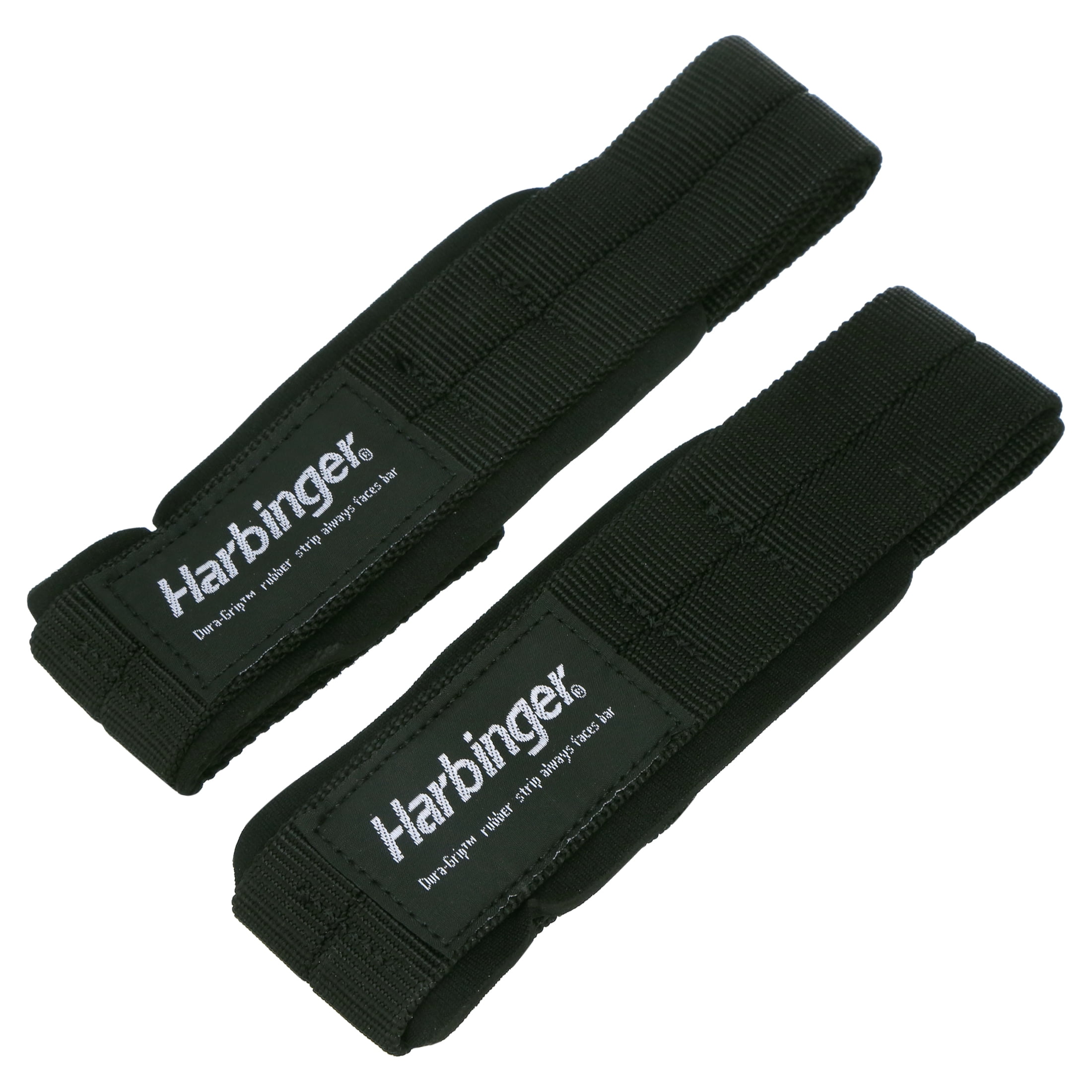 Harbinger Big Grip No-Slip Nylon Lifting Straps with DuraGrip (Pair), Padded