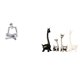 thumbnail image 1 of Figura de pensador abstracto,Estatua de pensador abstracto,decoración para el hogar,Estatua de alce y ciervo,Estatua de jirafa de cerámica,adorno moderno para decoración del hogar,Figuras de, 1 of 8