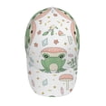 thumbnail image 4 of Naloa Original Classic Low Profile Hat Men Women Baseball Cap Dad Hat Adjustable Unconstructed Frog and Mushrooms Print Cap, 4 of 9