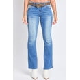 thumbnail image 2 of Women's Mid Rise Belted Bootcut Jeans, 2 of 11
