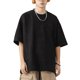 thumbnail image 1 of Camiseta de manga corta para hombre, tendencia de moda urbana, Top holgado con estampado de letras en 3D, cuello redondo, 1 of 8