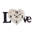 thumbnail image 4 of Reloj de pared con forma de corazón, adorno irregular, romántico, elegante, para baño, oficina, comedor, decoración del hogar., 4 of 9