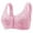 Purple, variant on Fnooota Womens Bras Front Closure, Wireless Comfort Everyday Full Coverage Push Bras Hot Pink Size 44-52(DE)