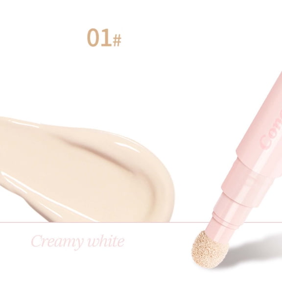 YiFudd Long-Lasting Concealer Cream White, Waterproof Creamy Concealer for Dark Circles & Blemishes, Buildable Coverage, 5g / 0.18 oz
