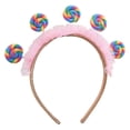 thumbnail image 3 of Bandeau de Cheveux Bonbon pour Filles Thème Ludique Accessoire Élastique Réglable pour Rue Décontractée, 3 of 4
