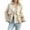 Light Khaki, variant on Women'S Lapel Collar Long Sleeve Trench Coat Open Front Ruched Business Office Coats Light Khaki L