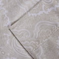 thumbnail image 2 of Superior 600 Thread Count 4-Piece White Paisley Cotton Blend Sheet Set, Queen, 2 of 7