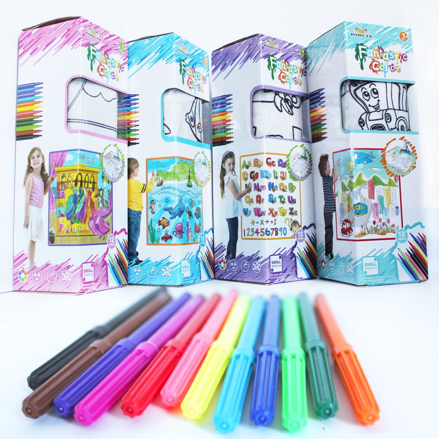 Fantastic Color Washable Coloring Mat - Alphabet & Number