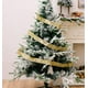 thumbnail image 4 of Seyotauo Christmas Tree Decorations String Lights 32ft LED Lights Copper Wire Ribbon Bows Lights for Party Weddings Holiday Christmas Tree Decorations (Gold Warm Light Battery Powered), 4 of 6