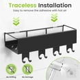 thumbnail image 3 of Juego de 5 Estantes Organizador Regadera para Baño, Estante de Ducha Adhesivos Sin Taladros con Ganchos, Repisas para Baño de Acero Inoxidable con Soportes para Cepillo,Jabonera,Almacenamiento, 3 of 9