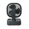 thumbnail image 4 of Mainstays New Rechargeable Personal USB Fan with Wireless Charging Pad and Led Lighting Black, 4 of 9