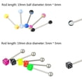 thumbnail image 3 of HATISS 105PCS Wholesale Bulk lots Body Piercing Eyebrow Jewelry Belly Tongue Bar Ring, 3 of 8