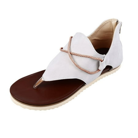 

KI-8jcuD Indoor Outdoor Slippers Summer Women S Flat Solid Color Sandals Fashion Comfortable Casual Open Toe Lace Decoration Zip Up Shoes Water Sandals For Women Size 7 Women S Slip On Sandals Size
