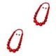 thumbnail image 4 of Qarigey Collar de cuentas de Bohemia joyería colorida colgantes únicos accesorios mujer chica encanto estético suéter cadenas rojo Rojo 2piezas, 4 of 6