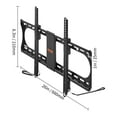 BENTISM Universal TV Wall Mount, Low Profile TV Mount Fits for Most 37