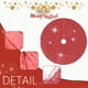 thumbnail image 5 of Fiudx Falda Roja para Árbol de Navidad, Terciopelo con Lentejuelas, Diseño Elegante y Brillante, Fácil Instalación con Velcro, Decoración para Fiestas, Uso En Interiores y Exteriores, 61 Cm de Diámet, 5 of 7
