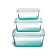 thumbnail image 1 of Récipients d'Entreposage de Nourriture de Nesting de Verre – Vert, 1 of 4