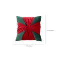 thumbnail image 3 of Nkmbld Christmas Pillow Covers Decoration Red and Green Crosss Bow Pillowcase Sofa Bed Floating Window Flannel Pillowcase for Winter Xmas Decor, 3 of 6