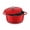 Classic Red (4.4 Qt), variant on Frieling Küchenprofi Provence Dutch Oven, 4.4 Quart Enameled Cast Iron Cookware - 9.5" Covered Pot for Braising, Baking, Roasting & Stews - Induction Ready Casserole with Steel Knob (Jade)