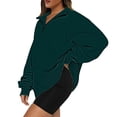 thumbnail image 6 of QASIEATN Hoodies for Graceful Women Fashion, Long Sleeve Tops Quarter Zip Pullover Drop Shoulder Sweatshirts Fall Trendy Outfits Vintage Solid Color Clothes, Womens Fall Tops, 6 of 6