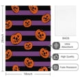 thumbnail image 2 of 2 Pcs Funny Kitchen Towels,Halloween Purple and Black Striped Pumpkins Microfiber Dish Towels,Kitchen Tea Towels,Kitchen Towel Set (18" X 26"), 2 of 7